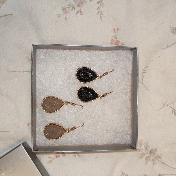 Two Rain Drop Earrings - Picture 8 of 8